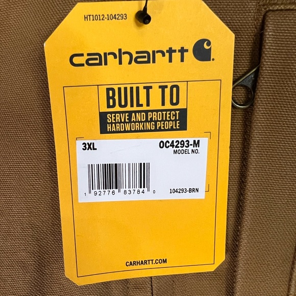 Carhartt loose fit washed duck sherpa lined coat jacket Men’s 3XL - Picture 5 of 5